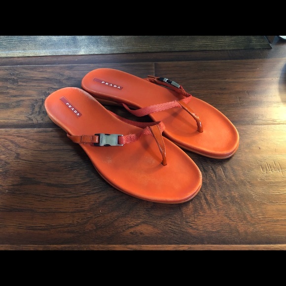 Prada Authentic Women’s Thong Sandals 38.5 - Picture 1 of 7